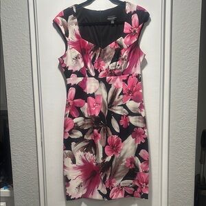 Connected Apparel Pink Sheath Mini Dress with Sweetheart Neckline for Cocktail